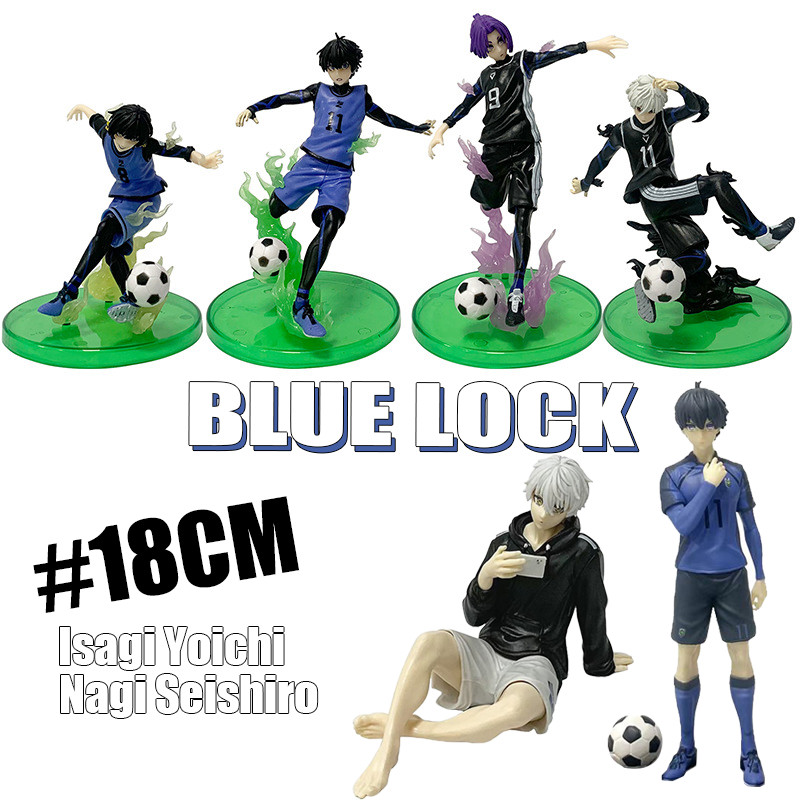 18 ซม.Blue LOCK Action Figure Nagi Seishiro Isagi Yoichi Bachira Meguru Action Figure Mikage Reo ตกแ