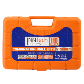 InnTech ชุดดอกสว่าน เจาะปูน / ไม้ / เหล็ก 110 ชิ้น V-SERIES ดอกสว่านเจาะปูน ดอกสว่านเจาะไม้ ดอกสว่านเจาะเหล็ก [TDB-110V]