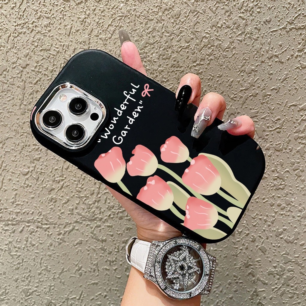 WF CASE FLOWER สําหรับ OPPO A5i A15 A15S A16 A17 A17K A3X A3 PRO A38 A18 A3S A53 A33 A57 A77S A58 A6