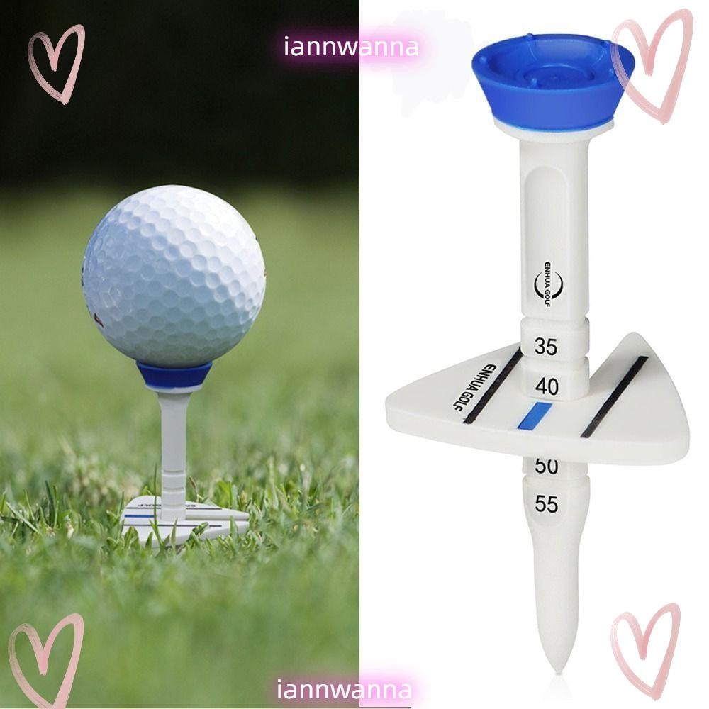 Iannwana Golf Tees, ทนทานปรับความสูง Golf Training Rack, พลาสติกปรับเล็งทิศทางจํากัด Ball Nail Golf Tee with Scale Outdoor