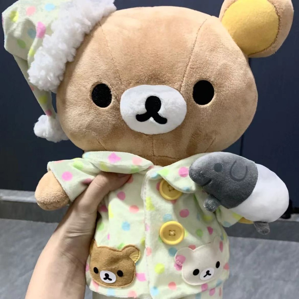 Rilakkuma ยัดไส้ของเล่นน่ารักตุ๊กตาตุ๊กตาหมีตุ๊กตานอนหมอนตกแต่งห้องหมอนอิง C omfort ตุ๊กตาของขวัญวันเกิดสำหรับแฟน ราคา ถูกที่สุด ดีลบีเคเค แกลเลอรีภาพที่ 4