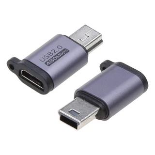 ST Micro USB เป็น Mini USB Type-C อะแดปเตอร์ USB-C หญิงเป็น Micro USB ชายอะแดปเตอร์แปลงอลูมิเนียม