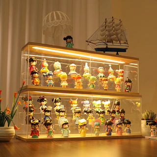 🇹🇭ส่งจากไทย🇹🇭 [กล่องไม้LED]กล่องใส่ฟิกเกอร์ ตู้โชว์โมเดล Doll กล่องโชว์โมเดล ด้วยแสงสว่าง ฟิกเกอร์ ตู้โชว์สำหรับวางของ