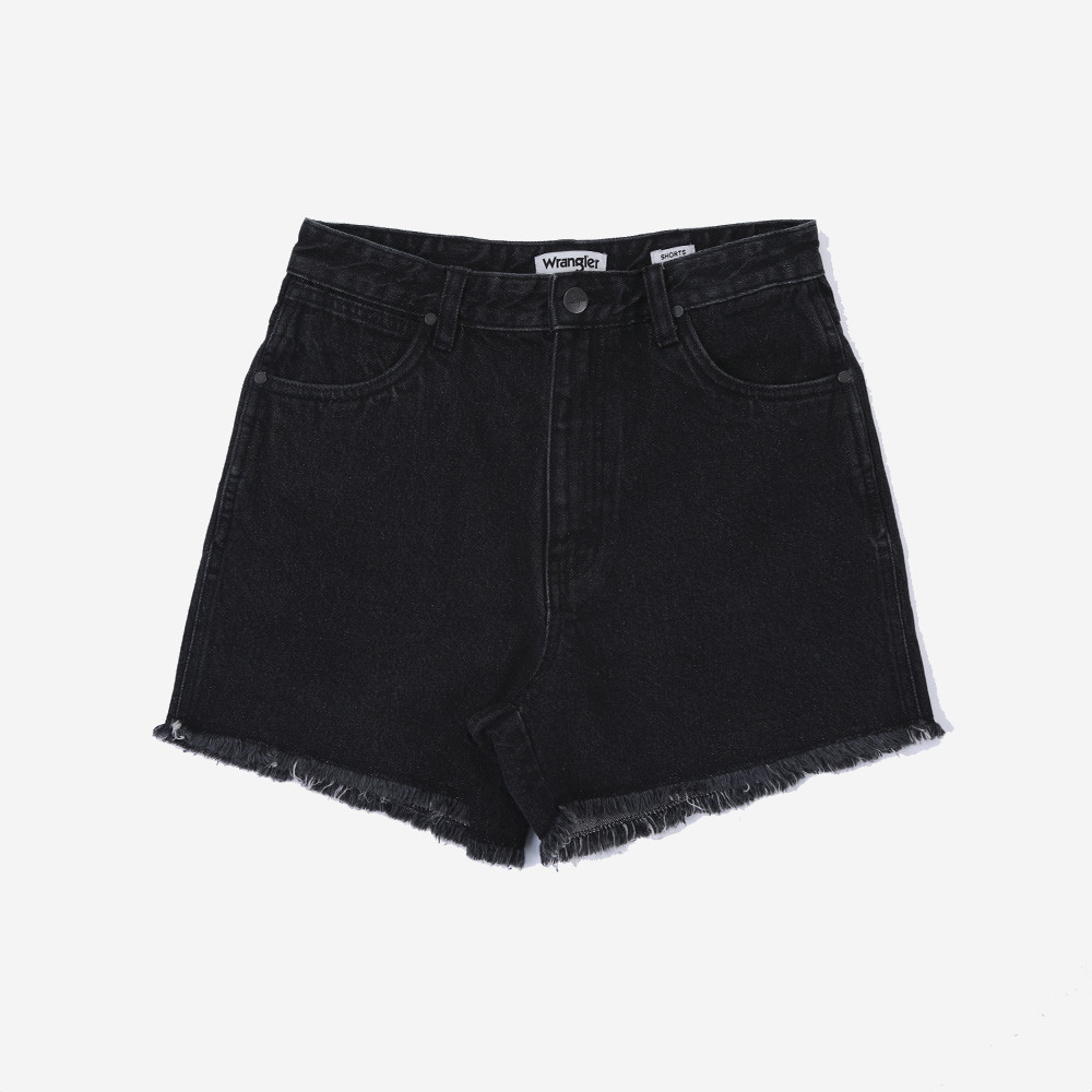 WRANGLER กางเกงขาสั้นผู้หญิง คอลเลคชั่น Wrangler Keeps You Cool เอวกลาง ทรง Regular รุ่น WR S424WSHOS42 - สีดำ