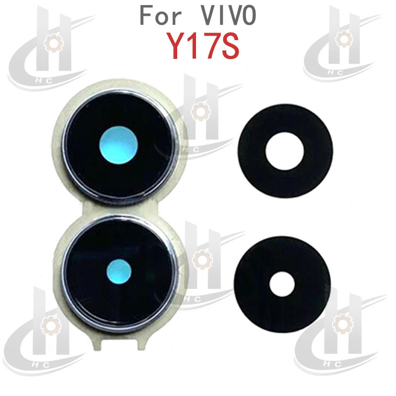 ฝาครอบกระจกเลนส์กล้องด้านหลังพร้อมกรอบสําหรับ VIVO Y17S V2310 อะไหล่ทดแทน