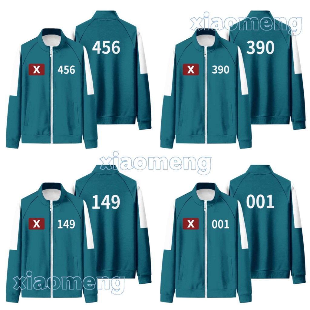 【S-4XL】Game jacket  number jacket 456  jacket 246 jacket for adults 007 001 333 customized number.