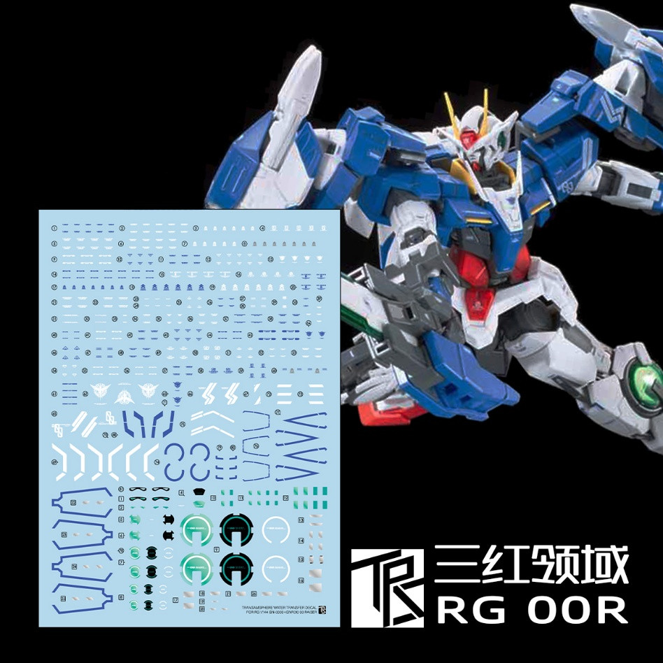 TRS RG 1/144 00R XN RAISER สไลด์น้ํารูปลอกไม่มีชุดไม่มีคู่มือ TRSRG023 TRSRG023XN