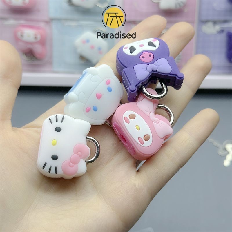 น่ารักการ์ตูน Sanrio กุญแจล็อคเครื่องเขียนแบบพกพาล็อคนักเรียนหอพักมินิตู้ล็อคParadised