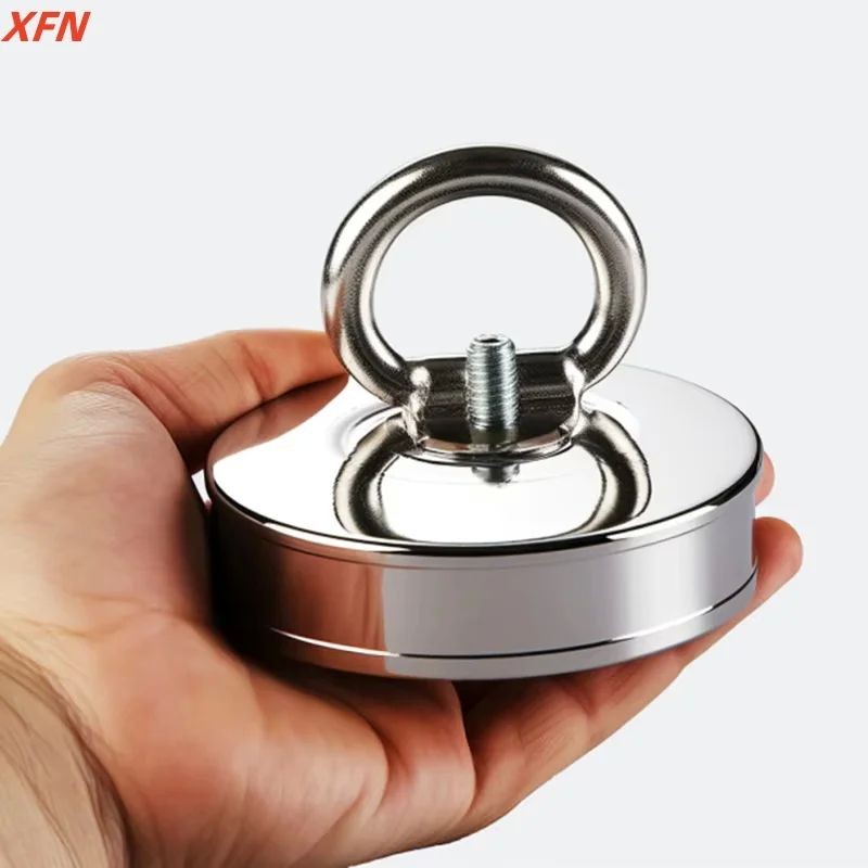 N52 แม่เหล็กตกปลา Heavy Duty Strong Neodymium แม่เหล็กตกปลาอุปกรณ์เสริมที่มีประสิทธิภาพค้นหาแม่เหล็ก