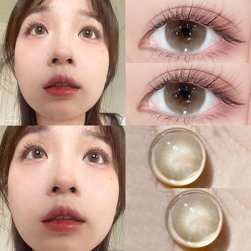 -100°~-800° คอนแทคเลนส์สี คอนแทคเลนส์ครึ่งปี คอนแทคเลนส์ 14.0mm/14.2mm/14.5mm 016