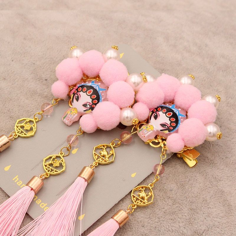 10/30 Opera Huadan อุปกรณ์เรซินทําด้วยมือ diy ปีใหม่ Hanfu สไตล์โบราณคู่คลิปเครื่องประดับผมวัสดุอุปก