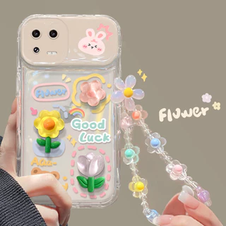 เคส + ตุ๊กตา 3D DIY สำหรับ iPhone 11 15 14 13 12 Pro MAX 7 8Plus X XR XS MAX เคสโทรศัพท์ กันกระแทก กรณีโทรศัพท์กระจกพลิก
