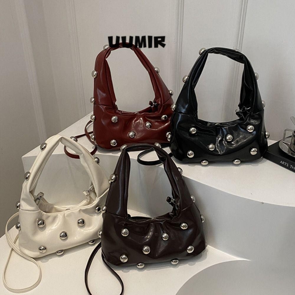 Uumir Tote Handbags, PU Leather Large Capacity Messenger Shoulder Bag, Trend Shopper Bag for Women Female