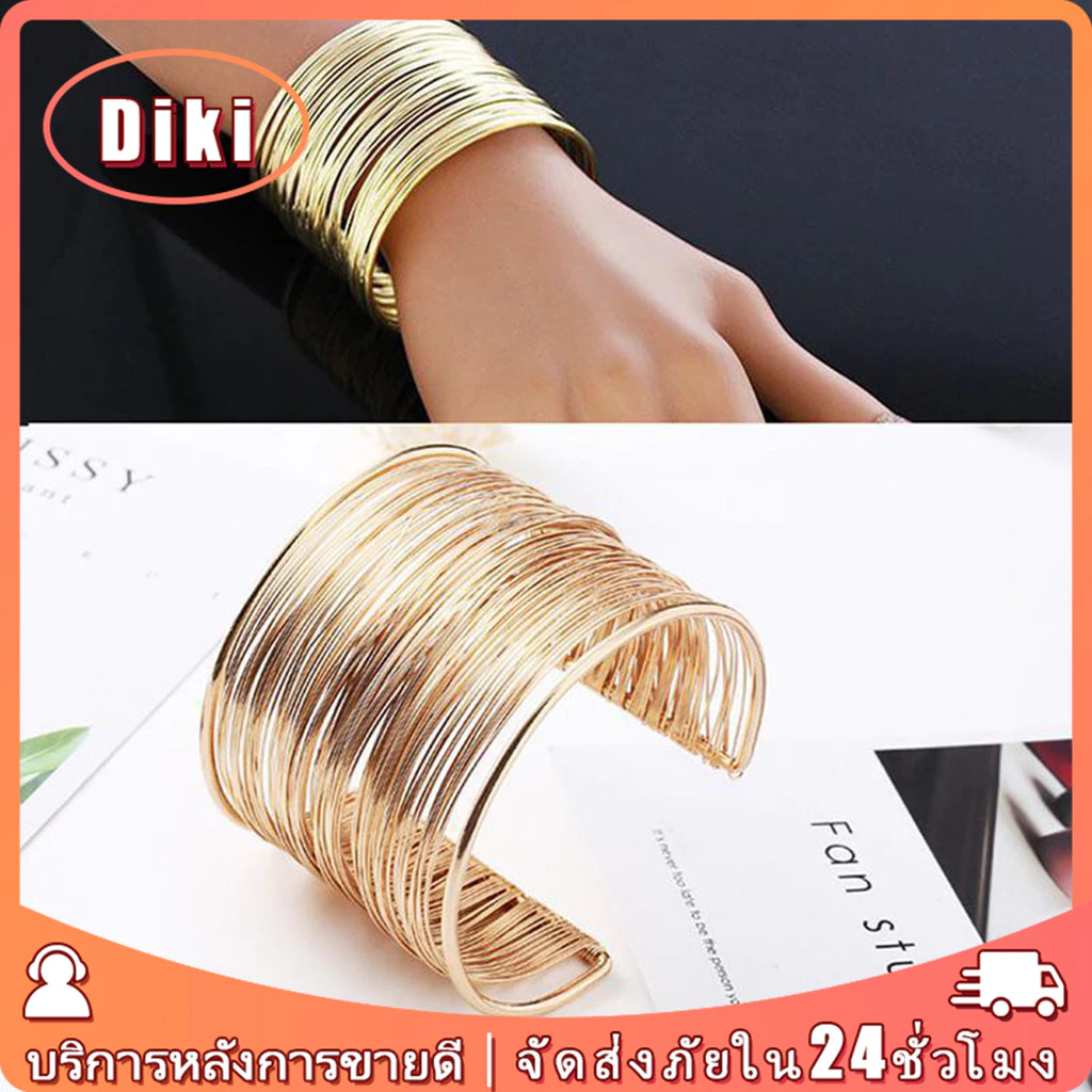 สร้อยข้อมือโลหะ กําไลข้อมือแฟชั่น สไตล์วินเทจ พังค์ สำหรับชายและหญิง