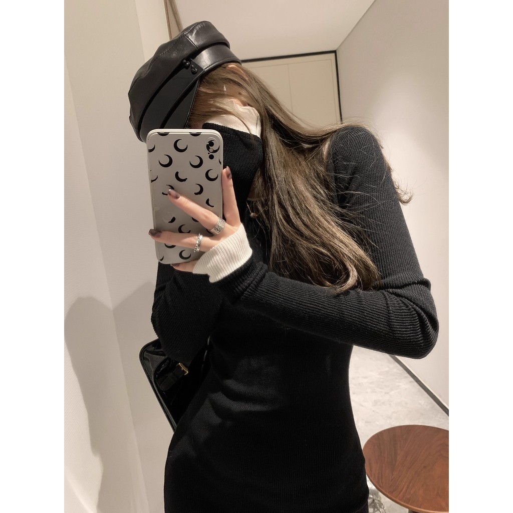 Gakki ชุดเดรสลำลองปลอมสองชิ้นผู้หญิง กระโปรงสั้นผู้หญิง ทรงเข้ารูป พร้อมส่ง 29088# - รูปที่ 2