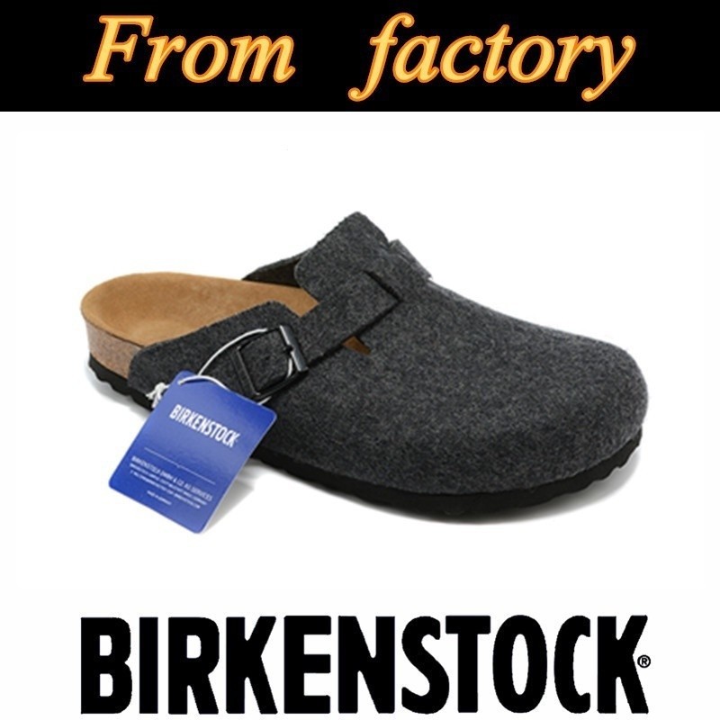 พร้อมสต็อก Birkenstock Boston Cork รองเท้าแตะ