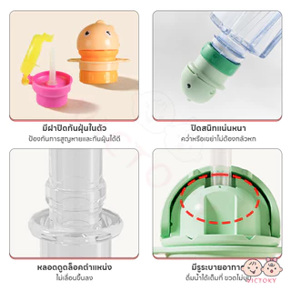 VICTOKY ฝาปิดขวดน้ําป้องกันเด็กสำลัก จุกขวดน้ํา ป้องกันการสำลัก ฝาขวดน้ํา สองในหนึ่ง ฝาปิดขวดน้ำพร้อมจุกดูด