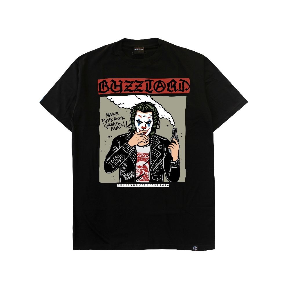 เสื้อยืด Distro 24s Unisex Thsirt Buzztees Joker Punk Rock
