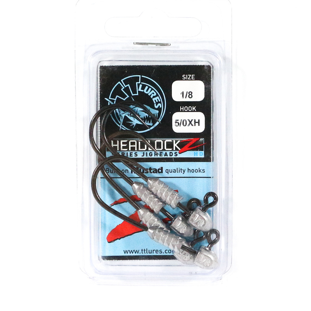 Tackle Tactics TT Headlockz HD Jig Head 1/8 oz 5/0 XH 4/แพ็ค (3047)