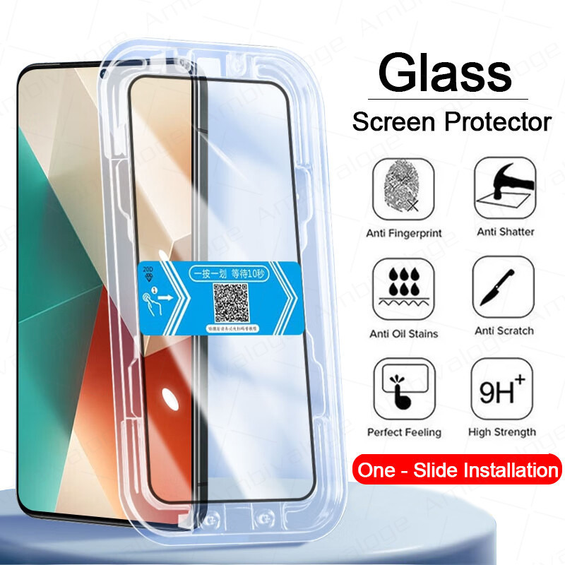 กาวเต็มจอ ฟิล์ม กระจกนิรภัย สําหรับ Xiaomi Mi Redmi Note 9 10 10S 11 11S 12 12S 13 Pro 5G 9A 9C 9T 10C 12C 13C