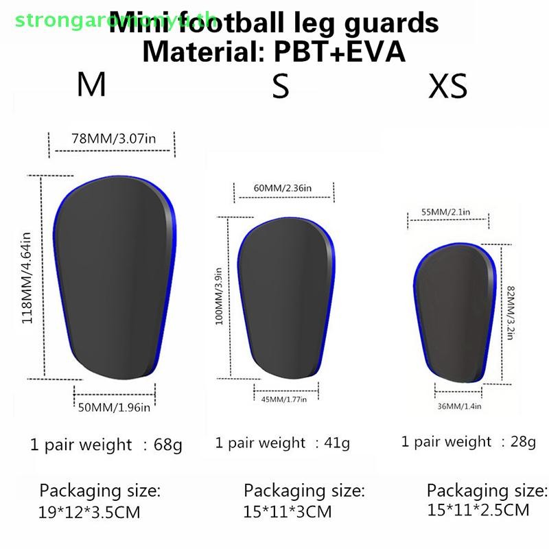 Strongaromonyu Mini Football Shin Pads ทนต่อการสึกหรอฟุตบอลการฝึกอบรม Shin Guards ฟุตบอลการฝึกอบรม Shank Board กีฬาขาอุปกรณ์ป้องกัน TH