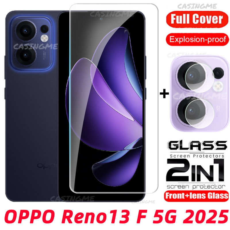 Oppo Reno13 F 5G 2025 ฟิล์ม 2 in 1 ป้องกันหน้าจอสําหรับ OPPO Reno 13 Reno13F Reno13 F 13F OppoReno13
