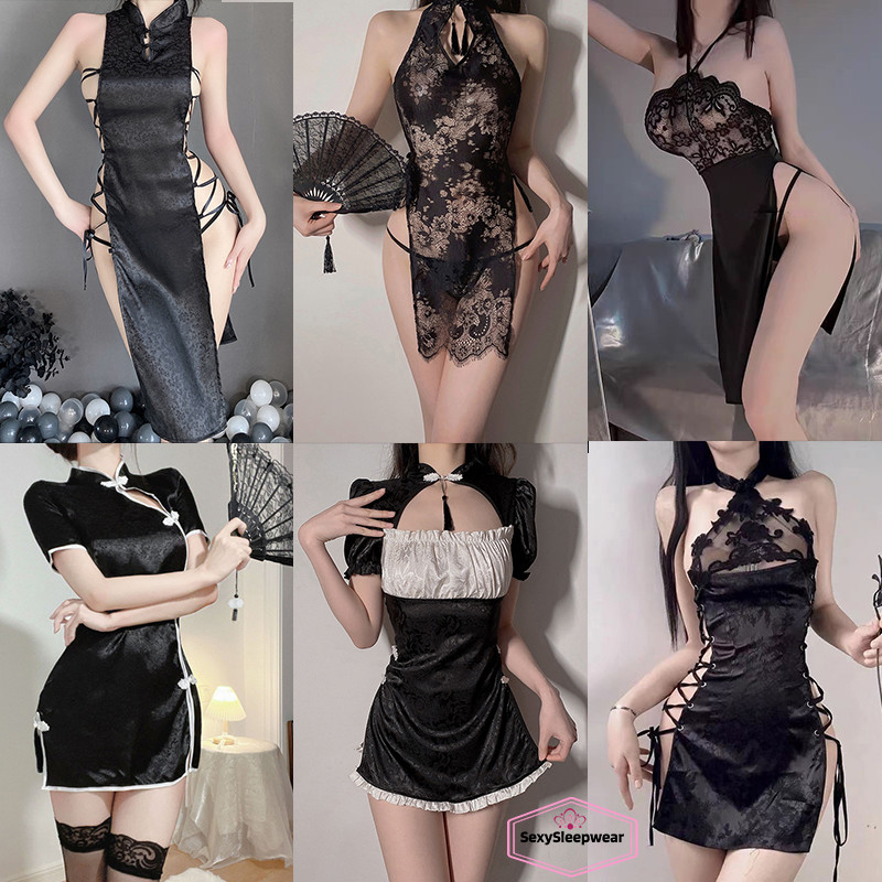 ชุดลูกไม้เซ็กซี่👗sexyกี่เพ้า💞 หลากหลายสไตล์ เนื้อผ้าคุณภาพสูง สวมใส่สบาย ราคาถูก 🚚 พร้อมส่งจากไทย