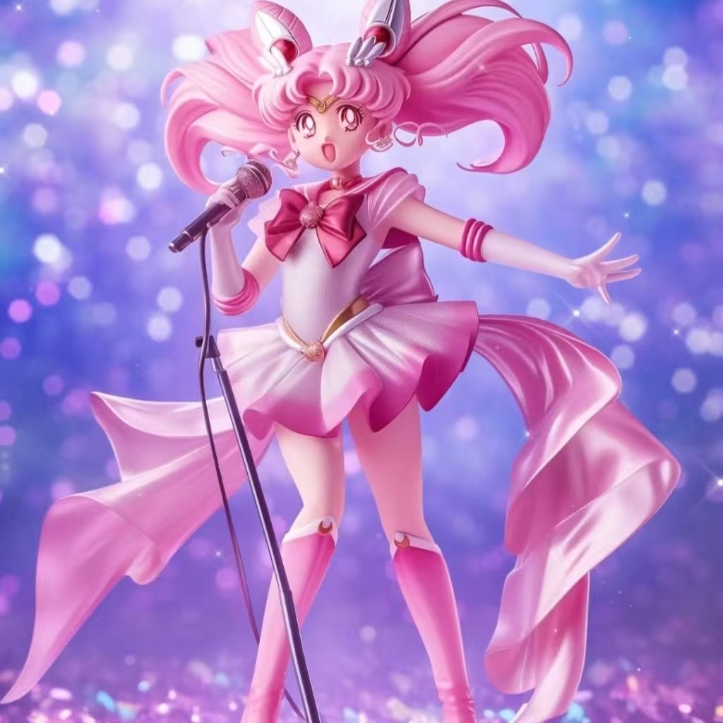 Sailor Moon Super Hino Rei Mizuno Ami รูปอะนิเมะตุ๊กตาน่ารักกล่องตาบอด