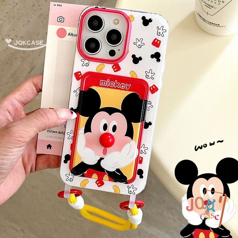เคสคู่ น่ารัก Mickey เคสไอโฟน12 Minnie สำหรับ IPhone 16 11 15 12 13 14 Pro Max XS XR X 8Plus 7Plus Max 8 7 Plus SE เคส