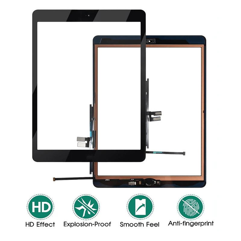 หน้าจอสัมผัสแผง Digitizer สําหรับ Apple IPAD 9 ipad9 2021 A2602 A2603 ปุ่มบ้าน