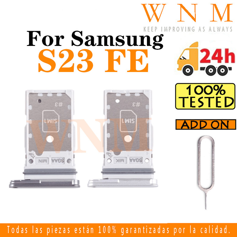 สําหรับ Samsung Galaxy S23 FE S711 S711B S711U S711W S23FE ซิมการ์ดถาดซิมการ์ดผู้ถือการ์ด Reader SD 