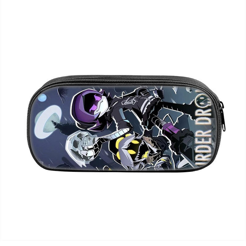 MURDER DRONES UZI กล่องดินสอพิมพ์ลายสําหรับนักเรียนชั้นประถมศึกษาและมัธยมศึกษากระเป๋าเครื่องเขียน