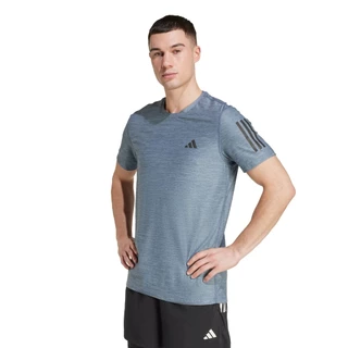adidas วิ่ง เสื้อยืด Own the Run ผู้ชาย สีน้ำเงิน JX2220