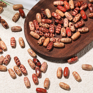 St. kunkka 30-100 ชิ้นลูกปัดไม้ลูกปัดดอกไม้เมเปิ้ลลูกปัดย้อน…