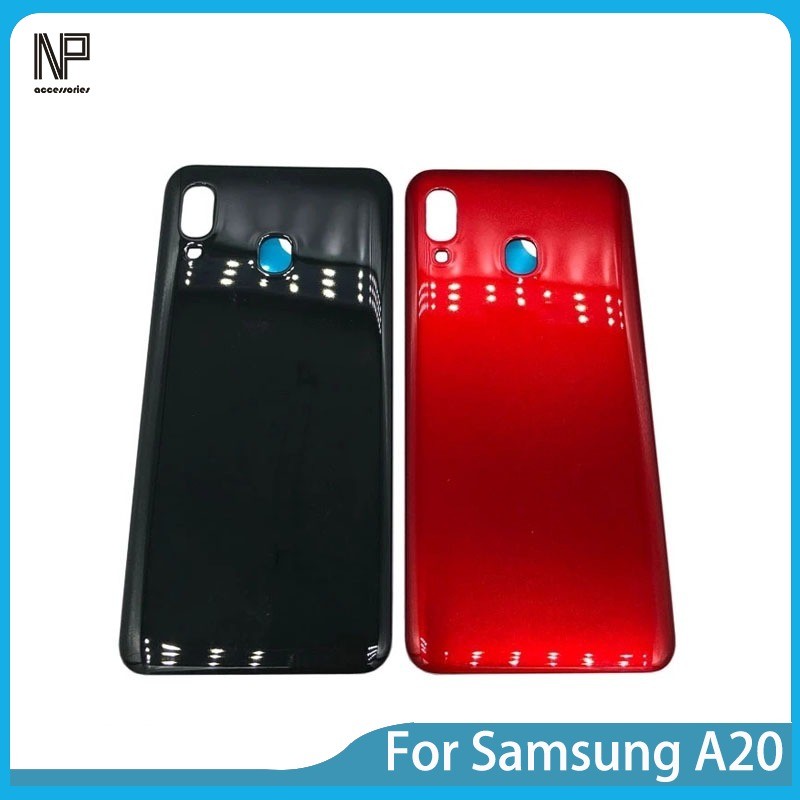 สําหรับ Samsung Galaxy A20 A205 A205F SM-A205F ฝาหลังแบตเตอรี่