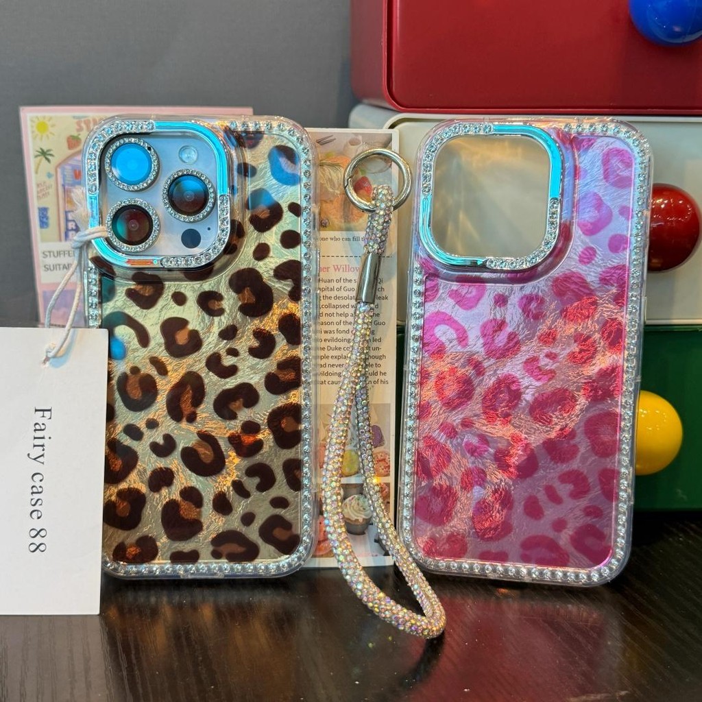 【จัดส่งจากประเทศไทย】สำหรับ Apple 16promax Case สำหรับ iphone12 13 14 15 หรูหรา Hot Girl เสือดาวพิมพ์ 16pro กรณีอ่อนนุ่มป