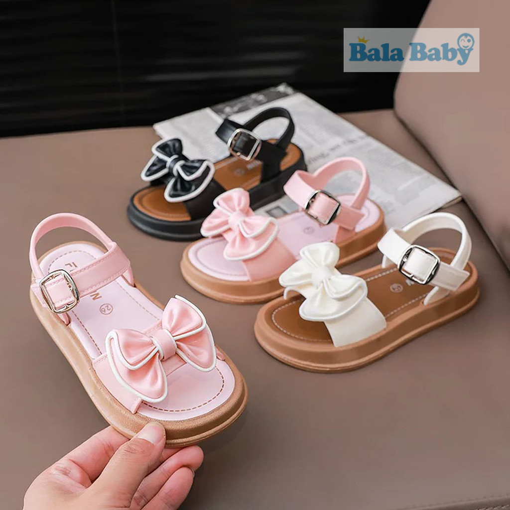 รองเท้าเด็กผู้หญิง รองเท้าเด็ก ติดโบว์ แฟชั่นแนวเจ้าหญิงๆ2025 สำหรับเด็กอายุ1-4ปี DDX32