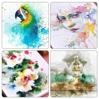 HTT Professional แปรงสีน้ําศิลปินแปรงทาสี Gouache แปรงภาพวาดสีน้ํามันศิลปะอุปกรณ์วาดภาพ