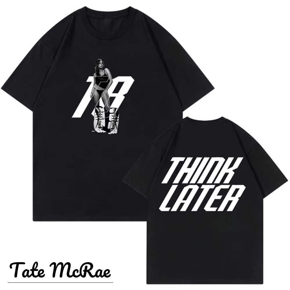 🔥HOT SALE🔥ปกติ ใหม่ เสื้อ " ❤Tate McRae "  | Tate McRae ผ้าCotton 100% T-Shirt ใส่ได้ ทั้ง ชาย ใส่สบ