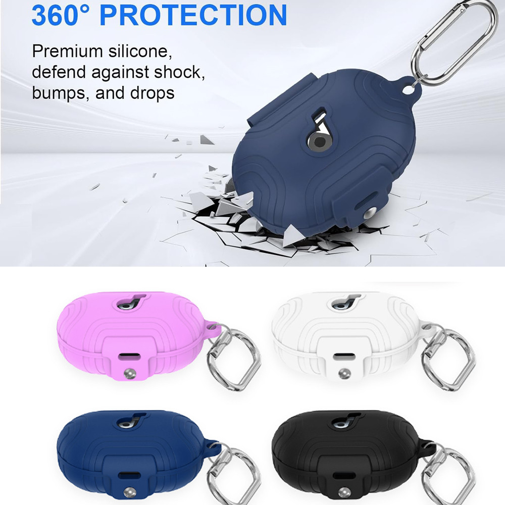 สําหรับ Anker Soundcore Space A40 เคส, เคสซิลิโคนอ่อนนุ่มสําหรับ Soundcore Space A40, ฝาครอบป้องกันป