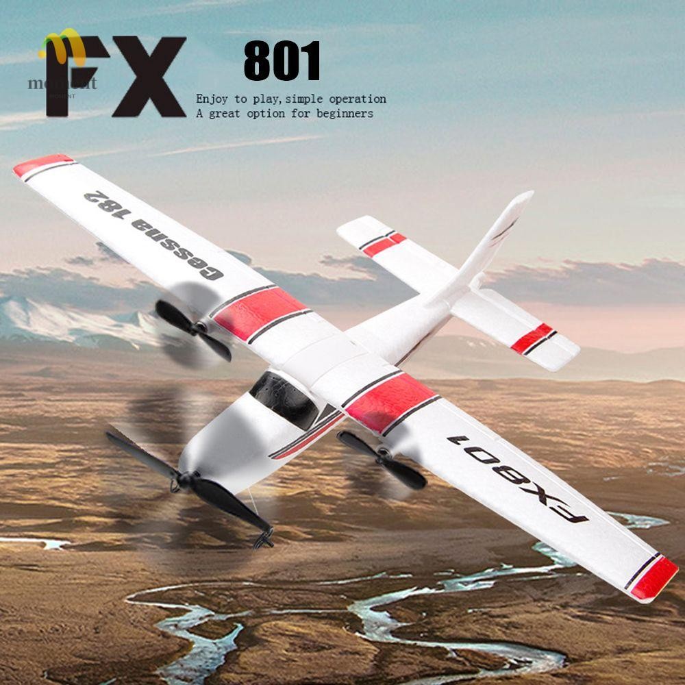 MOMENT สําหรับ Cessna 182 FX801 เครื่องบินของเล่นทนต่อการตก 2CH ปีกคงที่ EPP โฟม RC เครื่องร่อน