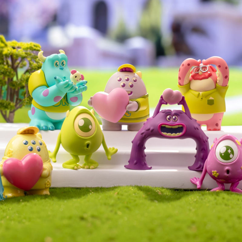 ฟิกเกอร์คุณภาพสูงจากกล่องสุ่ม MINISO Monsters University SpongeBob ของเล่นน่ารักสำหรับตกแต่ง