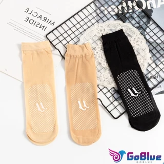 GoBlue 10คู่ ถุงน่องข้อสั้น ถุงเท้าผ้าใยไหม ระบายอากาศได้ดี ดูดซับเหงื่อ สวมใส่สบาย เหมาะกับฤดูและฤดูร้อน socks