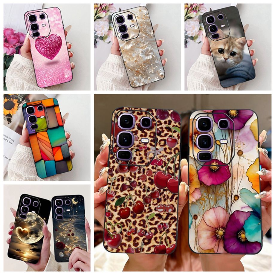 สําหรับ Infinix หมายเหตุ 50 Pro Plus กรณี X6856 รูปแบบหรูหราซิลิโคนนุ่ม TPU ป้องกันปกหลังสําหรับ Inf