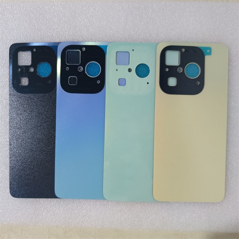 ฝาครอบแบตเตอรี่ด้านหลังประตูด้านหลังสําหรับ Infinix Hot 40i X6528 X6528B ฝาครอบแบตเตอรี่อะไหล่ทดแทน