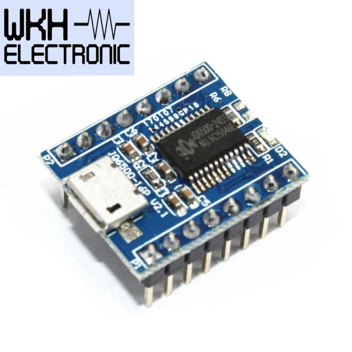 PART TOOLS JQ6500 โมดูลเสียง USB เปลี่ยนมาตรฐานเสียง MP3 หนึ่งต่อ 5 ทาง