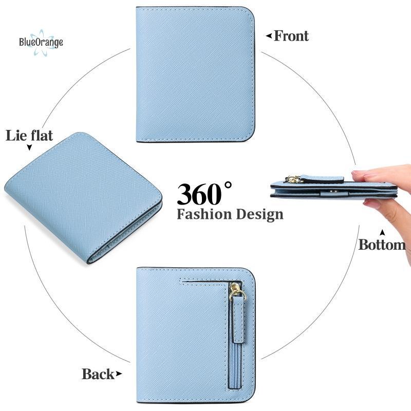 ใหม่หนัง RFID กระเป๋าสตางค์สั้นผู้ถือบัตรกระเป๋าแบบพกพาขนาดเล็กซิปกระเป๋าเงินเหรียญกระเป๋าสําหรับผู้ชายผู้หญิงร้อน ราคา ถูกที่สุด ดีลบีเคเค แกลเลอรีภาพที่ 4
