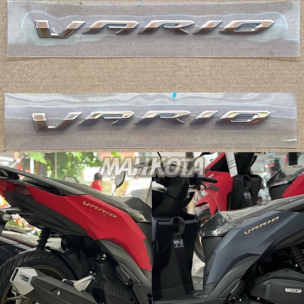 Original 3D นูนสัญลักษณ์ Honda Vario 125 CBS Idling Stop Gold Gold Best Original AM