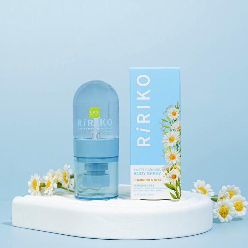 RIRIKO SWEET CARAMEL BODY SPRAY  บอดี้สเปรย์ กลิ่นคาราเมลหอมหวาน สดชื่นตลอดวัน