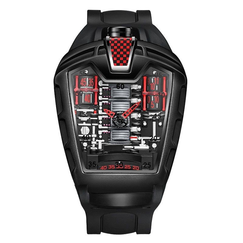 FGFDD Richard Sports Car Bugatti Creative Concept Watch Male Unique Cool Engine Domineering นาฬิกาผู